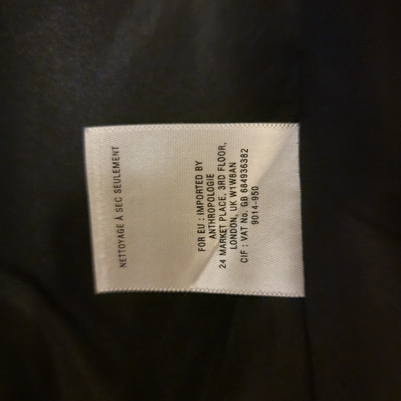 Anthropolgie Cartonnier Cropped Comtrasting Blazer Jacket - Picture 7 of 7